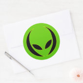 地球外頭部 ラウンドシール (封筒)