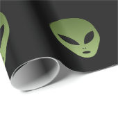 地球大気圏外の外国の顔 ラッピングペーパー (ロールコーナー)