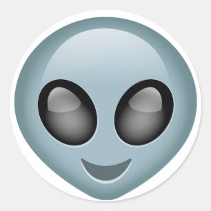 地球大気圏外の外国のEmoji ラウンドシール