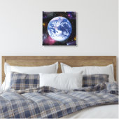 地球宇宙 キャンバスプリント (インサイチュ (寝室))