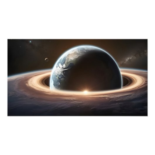 地球宇宙 フォトプリント            (正面)
