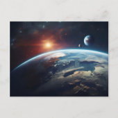 地球宇宙 ポストカード (正面)
