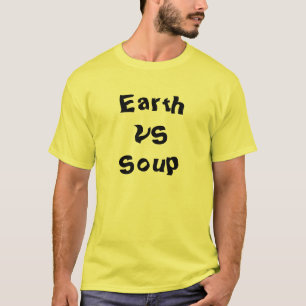 地球対。スープ Tシャツ