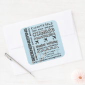 地球工学化学は有毒エーロゾルを追跡 スクエアシール (封筒)