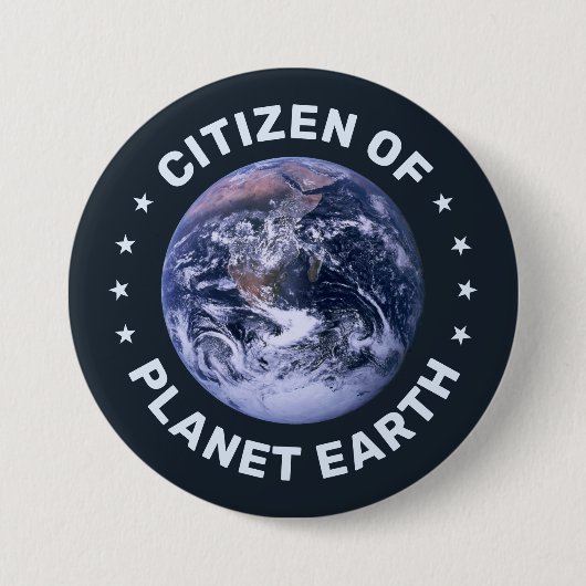 地球市民 缶バッジ (正面)