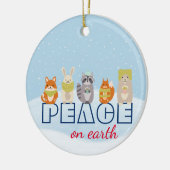 地球平和の森の動物 セラミックオーナメント (左)