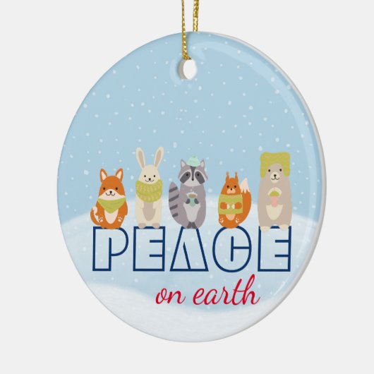 地球平和の森の動物 セラミックオーナメント (左)
