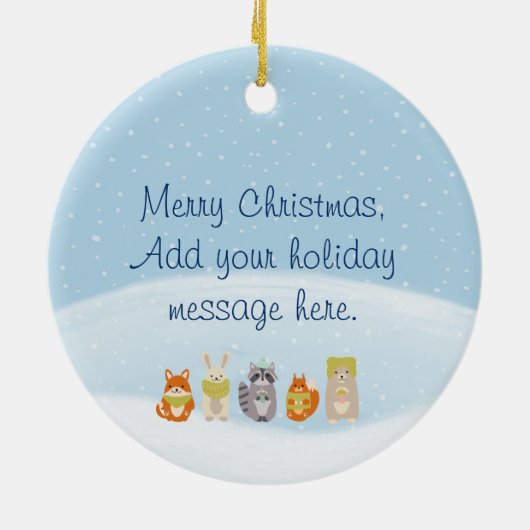 地球平和の森の動物 セラミックオーナメント (裏面)