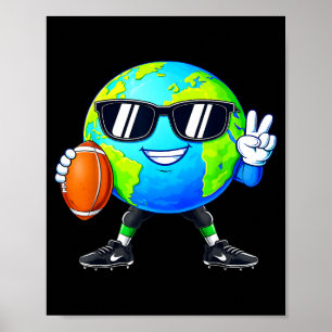 地球平和サイン環境サッカーアースデー ポスター