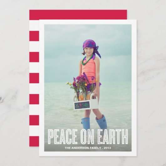 地球平和 |ホリデーカード シーズンカード (正面/裏面)