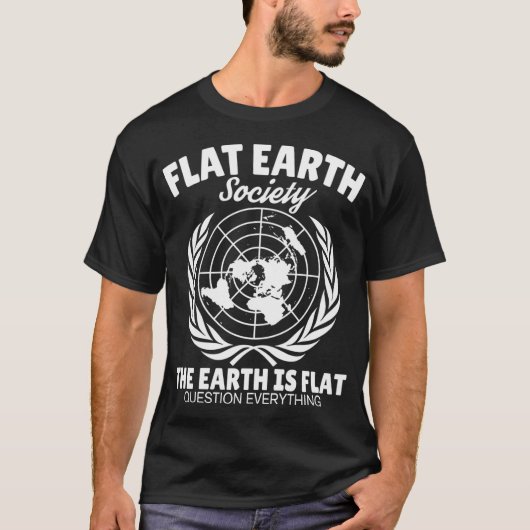 地球平面説協会 Tシャツ (正面)