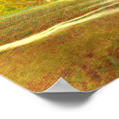 地球引越し業者掘削機ディガーwフロントショベルアート ポスター (角)