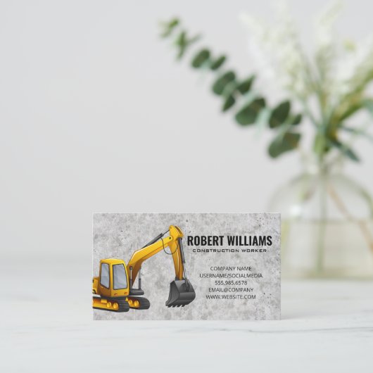 地球引越し業者 |建築機械 予約カード (スタンド正面)