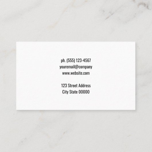 地球引越し業者 |建築車 名刺 (裏面)