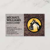 地球引越し業者 |建築車 名刺 (正面)