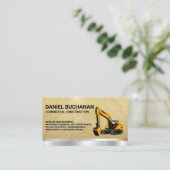地球引越し業者 |金属(木材) 名刺 (スタンド正面)