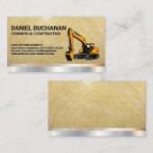 地球引越し業者 |金属(木材) 名刺 (正面/裏面)