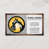 地球引越し業者 |鉄鋼と木材 名刺 (正面)