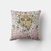 地球後を追の果てまでフクロウ クッション (裏面)