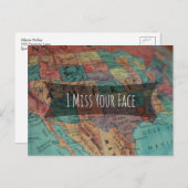 地球恋しく思の詳細写真の「I Your 顔」 ポストカード (正面/裏面)