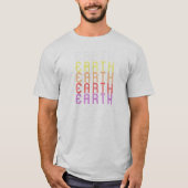 地球惑星レトロヴィンテージ天文学Tシャツ Tシャツ (正面)