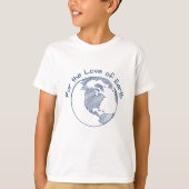 地球愛が詰まったエコフレンドリーな子供ギフト Tシャツ (正面)