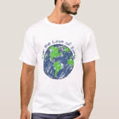 地球愛でつながる ミニマルなエコギフト Tシャツ (正面)