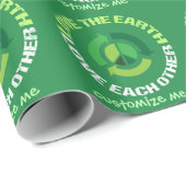 地球愛を互い愛して下さい ラッピングペーパー (ロールコーナー)