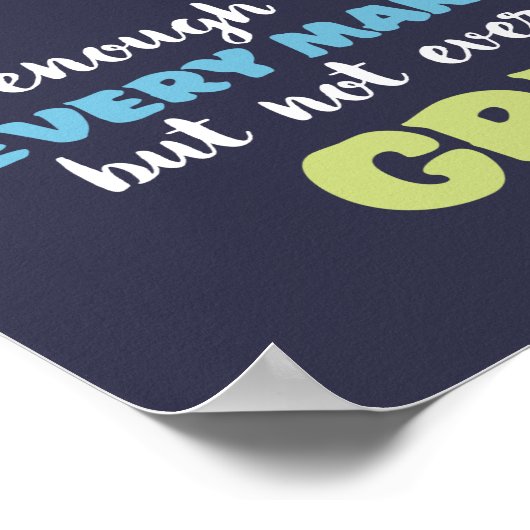 地球感動的の日の引用文すべての男性の強欲 ポスター (角)