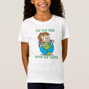 『地球救の子どものシャツ』 Tシャツ