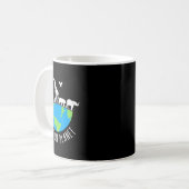 地球救の日を守る我々の惑星の動物 コーヒーマグカップ (正面左)