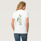 地球救の日、地球、愛の地球、私たちの母 Tシャツ (裏面フル)