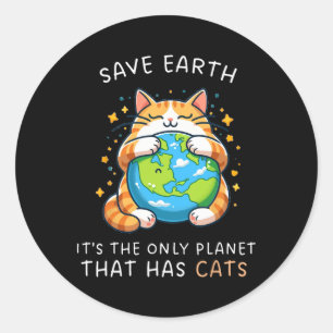 地球救は猫を飼っている唯一の惑星だ ラウンドシール