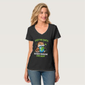 地球救ひげ竜デザインおもしろい動物耳 Tシャツ (正面フル)