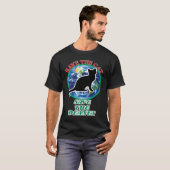 地球救を救う猫 Tシャツ (正面フル)