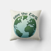 地球救デザインクッション枕 クッション (裏面)