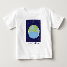 地球救星の地球は緑の青 ベビーTシャツ