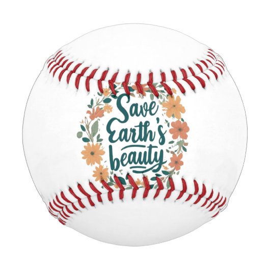 地球救美しい 野球ボール (正面)