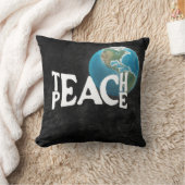 地球教えとの「平和」文字 クッション (ブランケット)