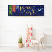 地球数々のの宗派の水彩平和 横断幕 (インサイチュ)