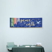 地球数々のの宗派の水彩平和 横断幕 (トレードショー)