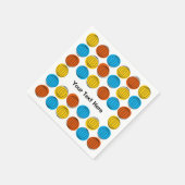 地球数々の文字紙ナプキン スタンダードカクテルナプキン (角)