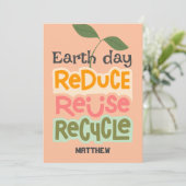 地球日,環境にやさしいことをしよう,シンプル科学エレガント学 カード (スタンド正面)