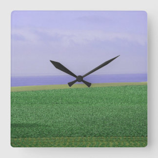 地球時計の終わり スクエア壁時計