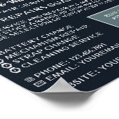 地球時計、時計科広告学者 ポスター (角)