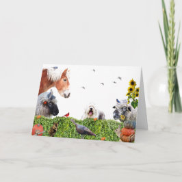 地球楽しむの豊かさ：ハッピー感謝祭ホー シーズンカード