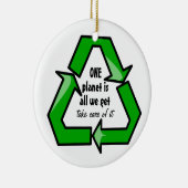 地球気にを奪う セラミックオーナメント (右)