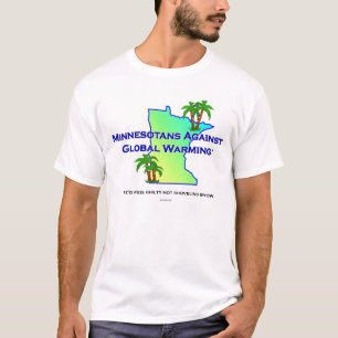 地球温暖化に対するMinnesotans Tシャツ