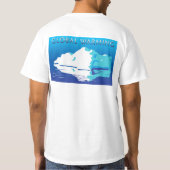 地球温暖化のワイシャツ Tシャツ (裏面)