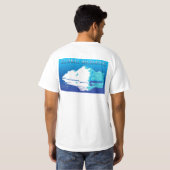 地球温暖化のワイシャツ Tシャツ (裏面フル)